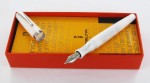DELTA-PIÓRO INTESA WHITE SILVER TRIMS STEEL NIB