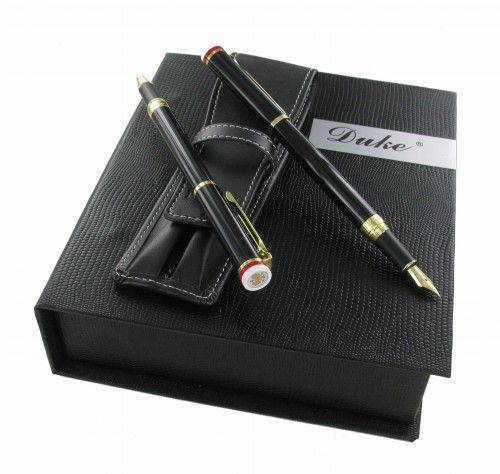 Duke P3 F+R set Polskie kolory gold trims+pouch in box 3.jpg