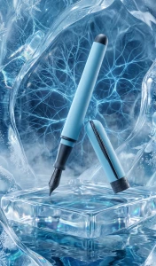 PINEIDER-PIÓRO AVATAR UR MATT BLACK-STILO-ICE-BLUE