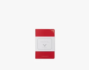 VISCONTI KQ01-NOTEBOOK RED 90X140mm
