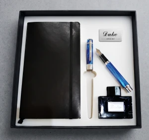DUKE NOTATNIK MOLESKINE+932F BLUE PIÓRO+KAŁAMARZ Z ATRAMENTEM