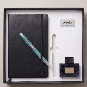 DUKE NOTATNIK MOLESKINE+932F GREEN PIÓRO+KAŁAMARZ Z ATRAMENTEM