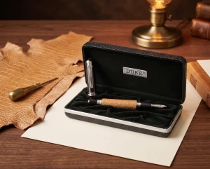 DUKE 669F PIÓRO BROWN LEATHER BOX 315