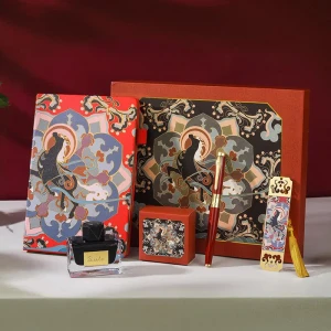 DUKE PIÓRO/FOUNTAIN HORSE GIFT SET  BURGUND